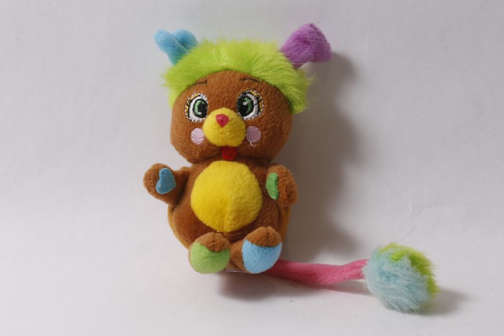 Japan 2008 Popples Brown Popple Mini Plush Collectible Stuffed Animal ~ 260812-